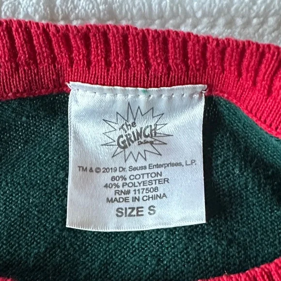 Green Grinch Christmas Sweater - Picture 4 of 4